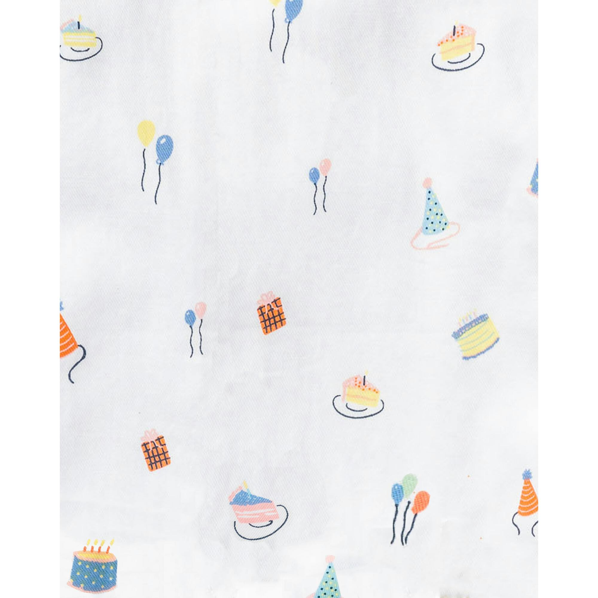 Kid's Twill Pajama Short Set in Birthday Wishes