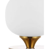 Owen 6.13" Bohemian Farmhouse Iron Rechargeable Integrated LED Table Lamp
