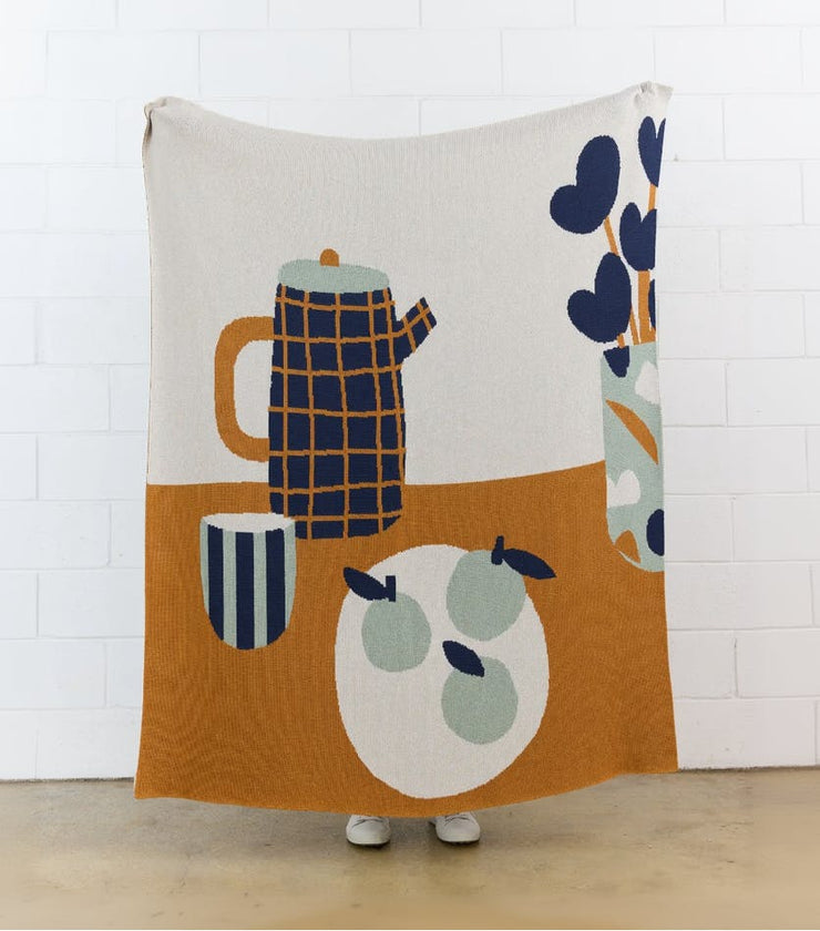 Breakfast Knit Blanket