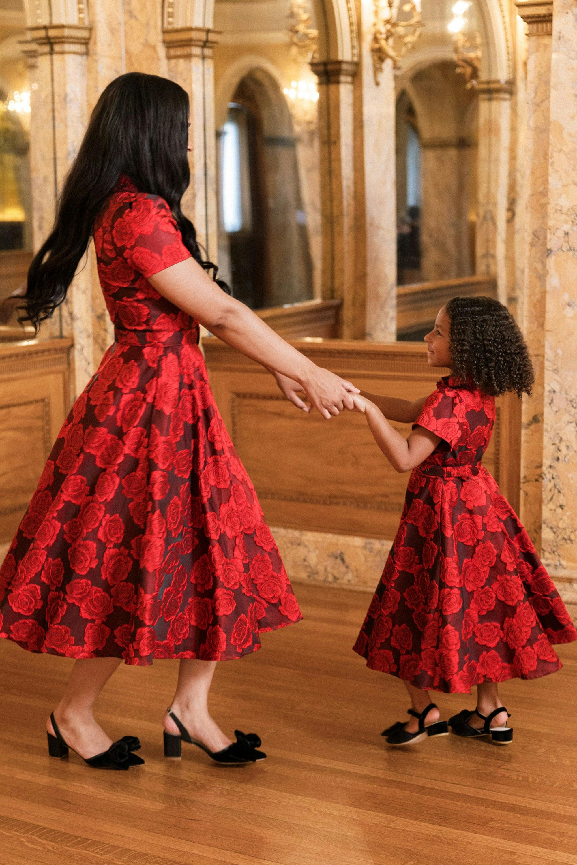 Mini Remi Dress in Vibrant Rose