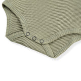Tea Waffle Long Sleeve One Piece
