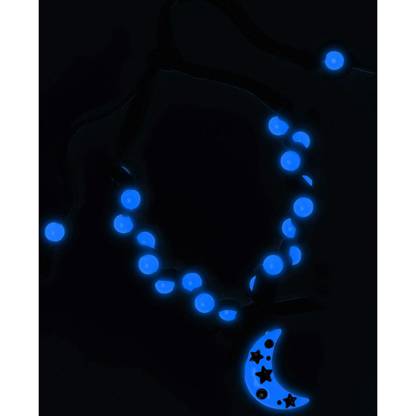 Blue Moon Glow In The Dark Necklace