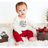 long sleeve graphic bodysuit | christmas cookie