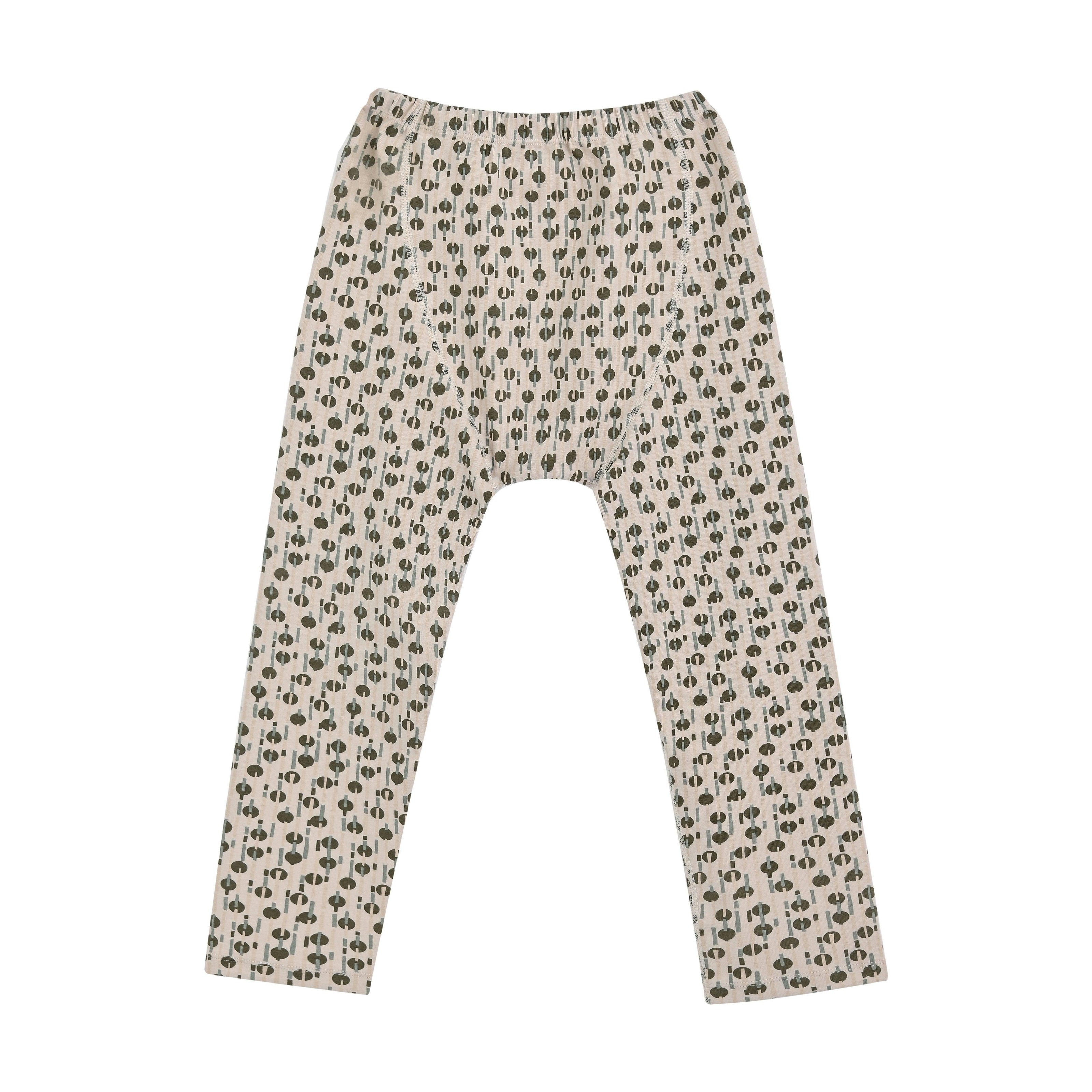 Light Gray Panda Cotton Pajama Set