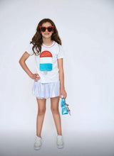 Icy Rhinestone Gem Bomb Pop Crew Neck Tee