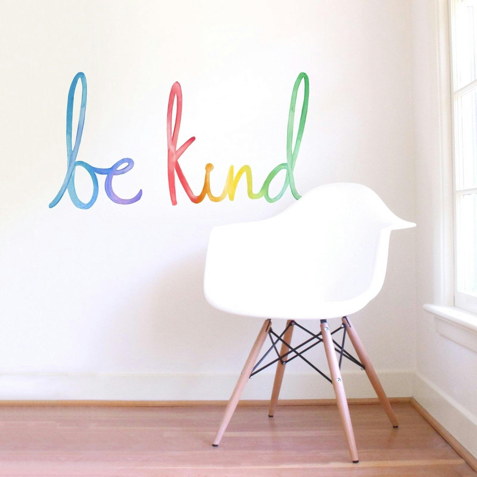 Watercolor Words • Be Kind • Peel-and-Stick Wall Decals