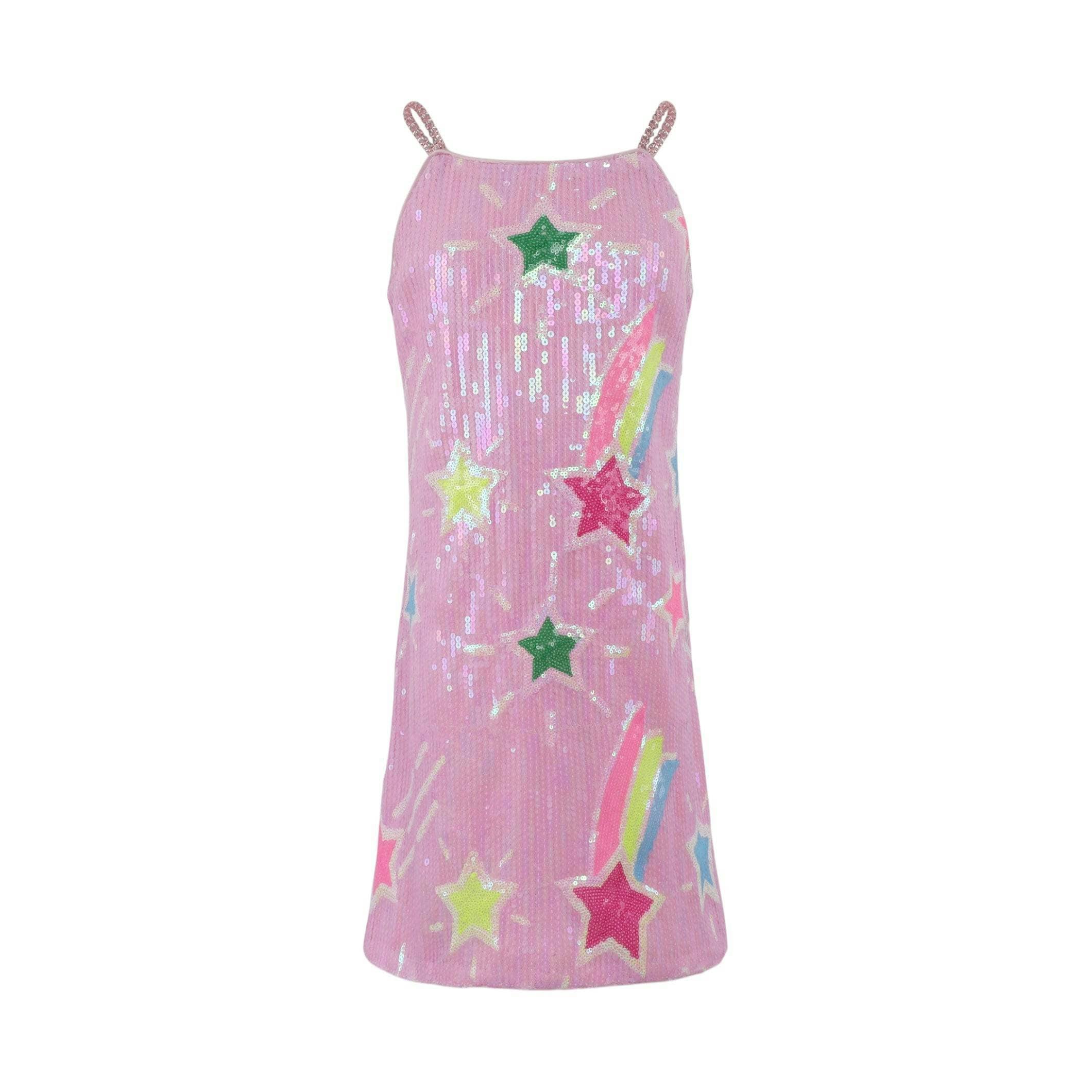 Pink Shooting Star Sequin Tank Dress