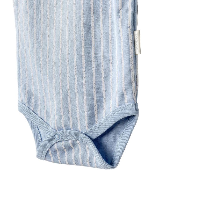 Beige and Blue Dino Bodysuits