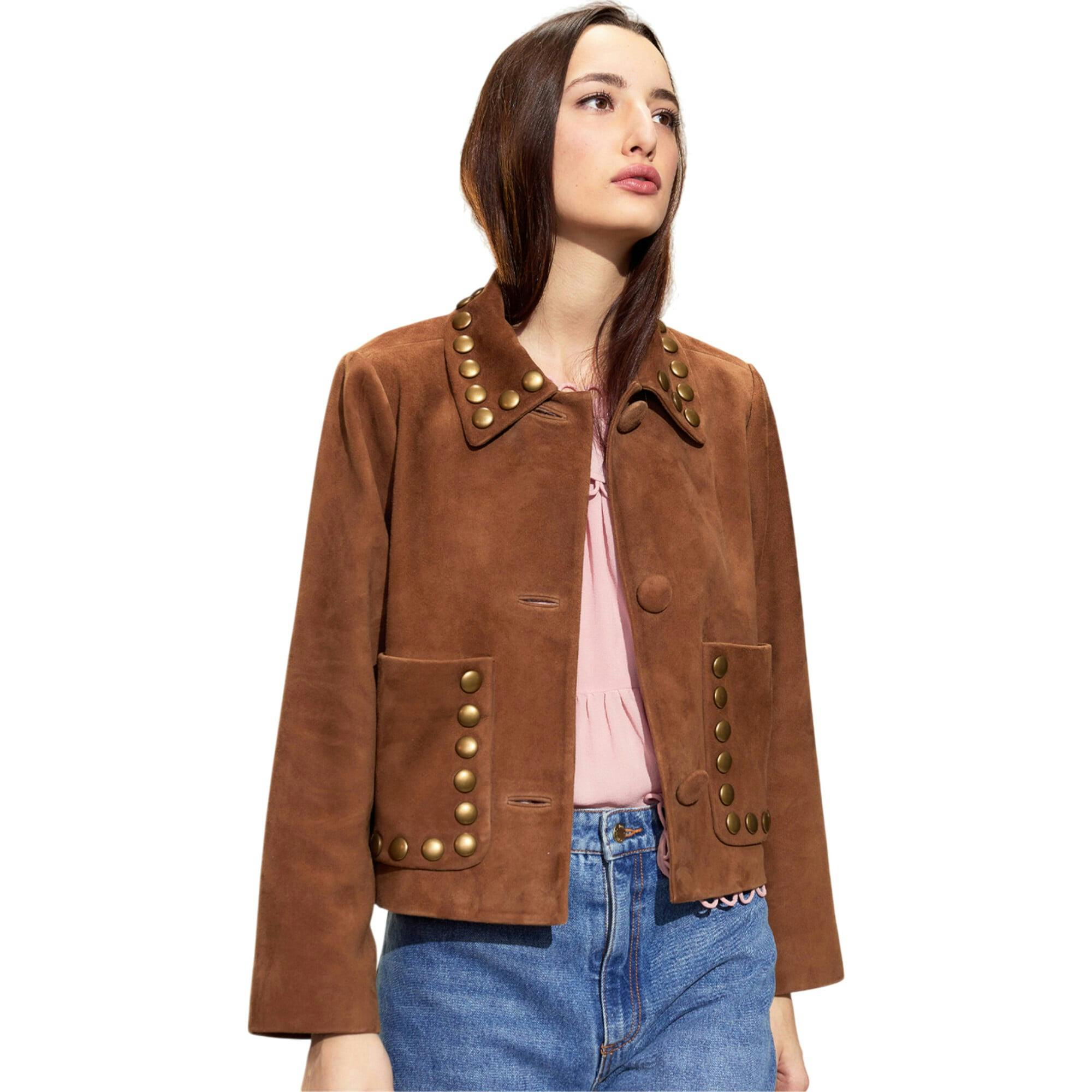 Studded Suede Jacket