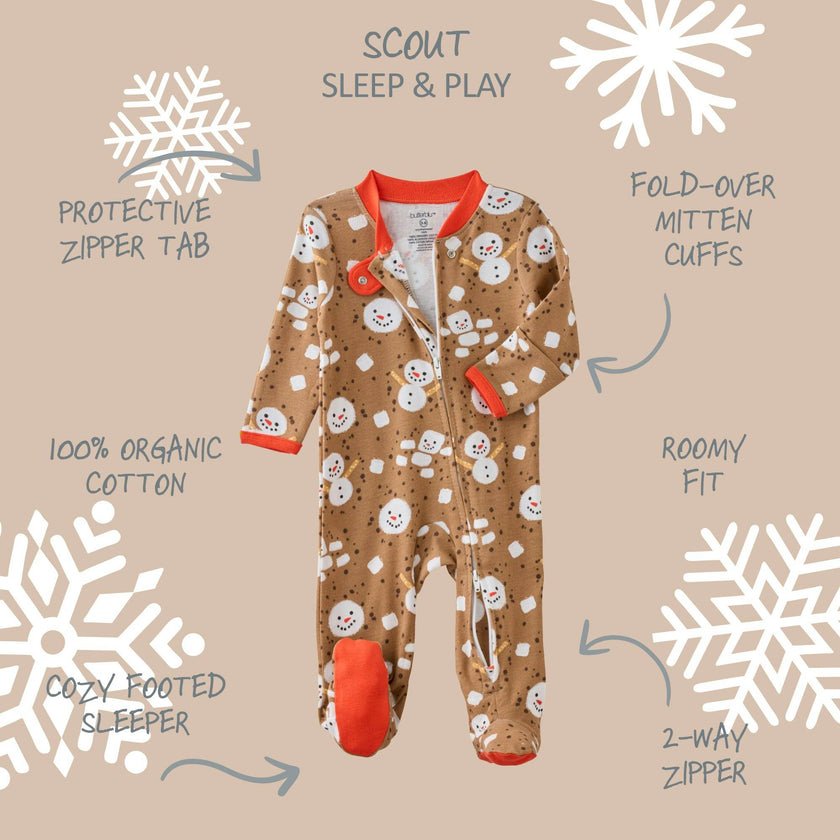 SCOUT Sleep & Play Baby Boys Pajamas