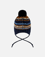 Lined Peruvian Knit Winter Hat with Pompom