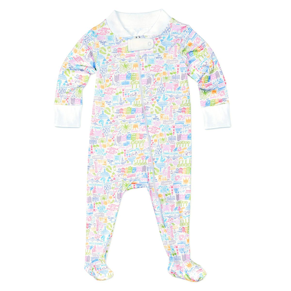 Charleston Zip Baby Onesie