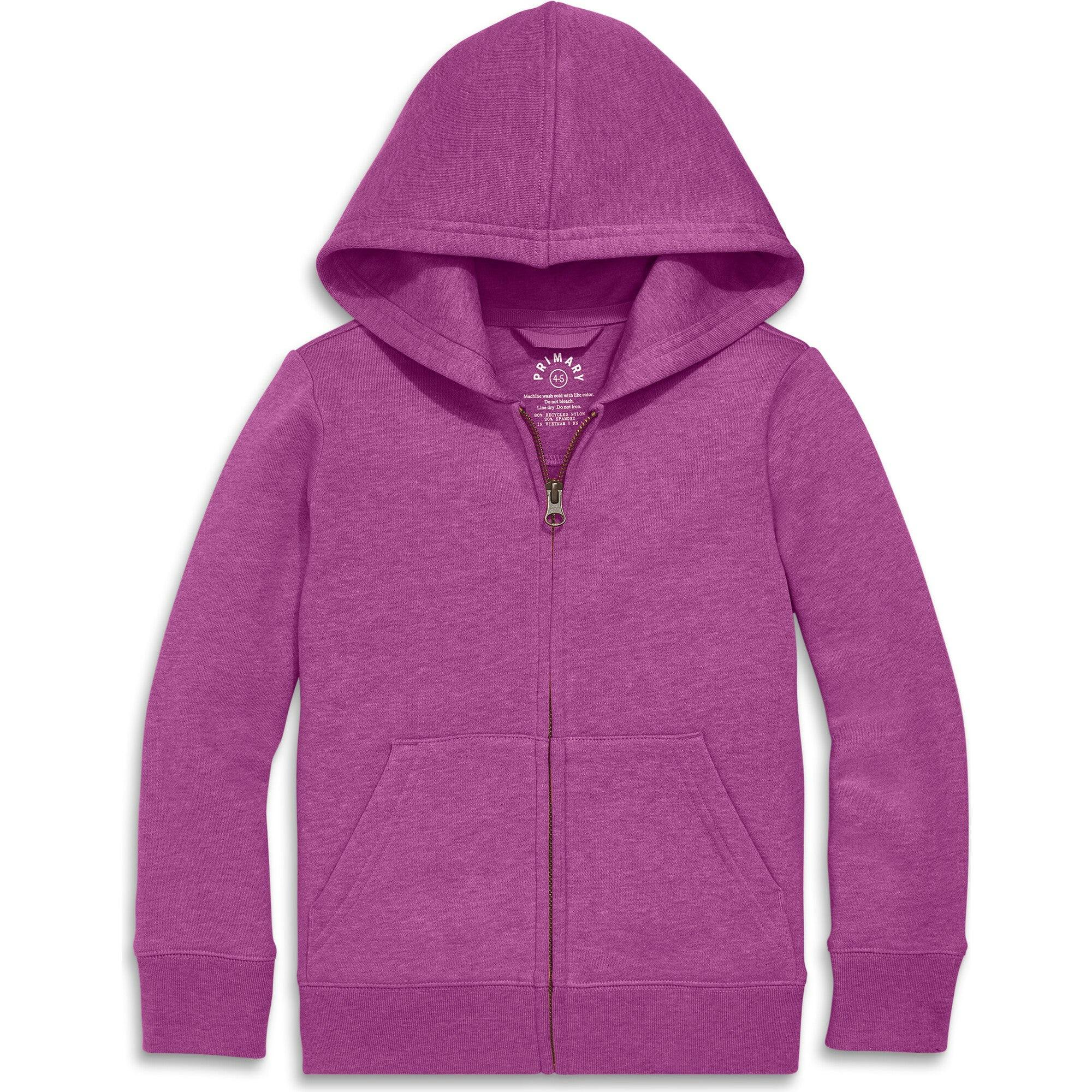 Kids cozy fleece zip hoodie