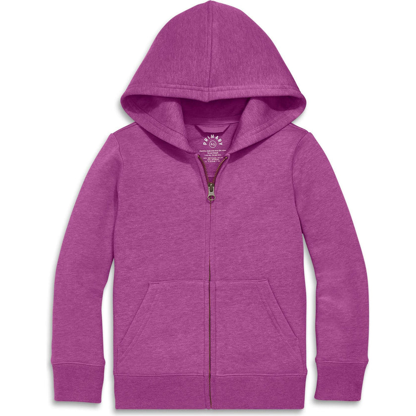 Kids cozy fleece zip hoodie