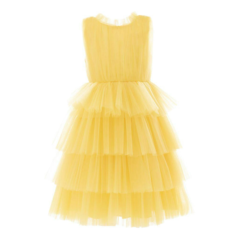Yellow Farvue Tiered Tulle Dress