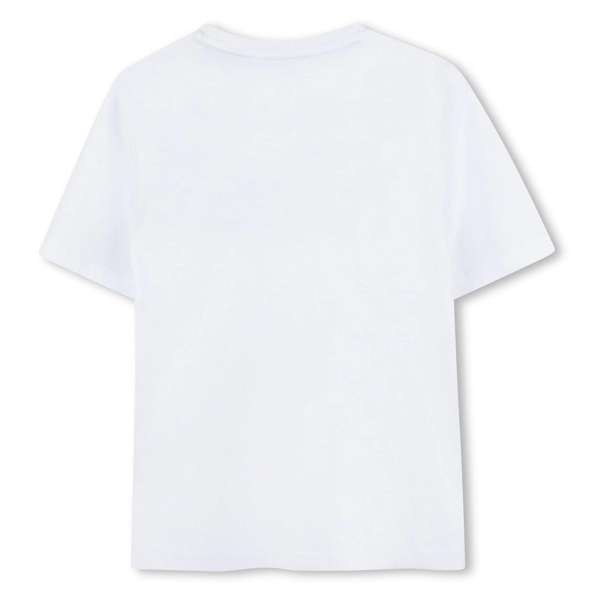 White Green Leaf Logo T-Shirt