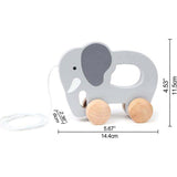 Hape: Push & Pull - Gray - Wooden Toy
