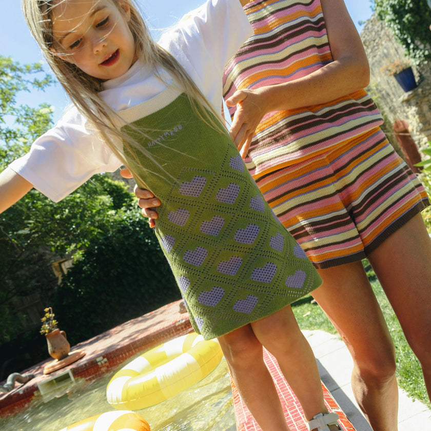 children's organic cotton dress – lemongrass