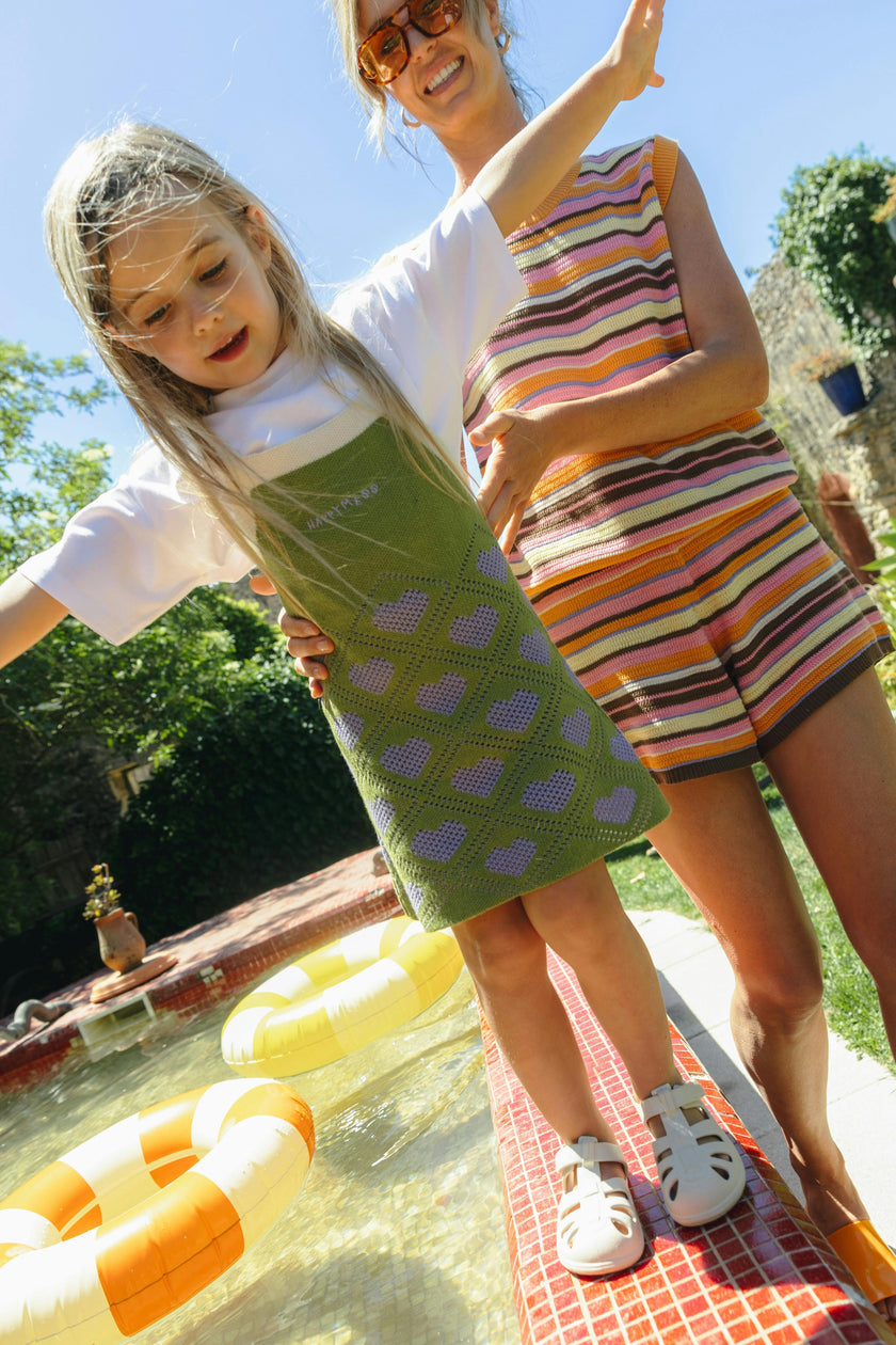 children's organic cotton dress – lemongrass
