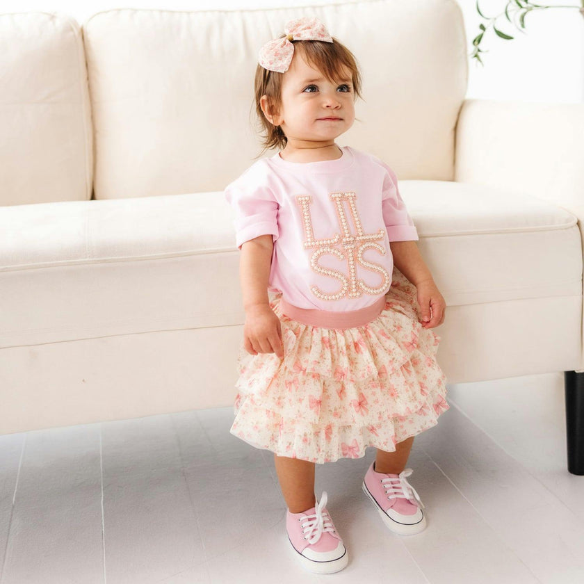 Ditsy Floral Tulle Bow Baby Headband