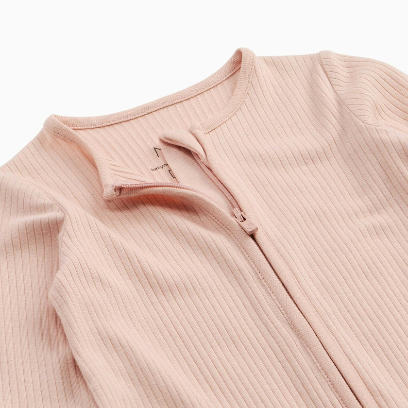 Ribbed Clever Zip Snug Fit Pajamas