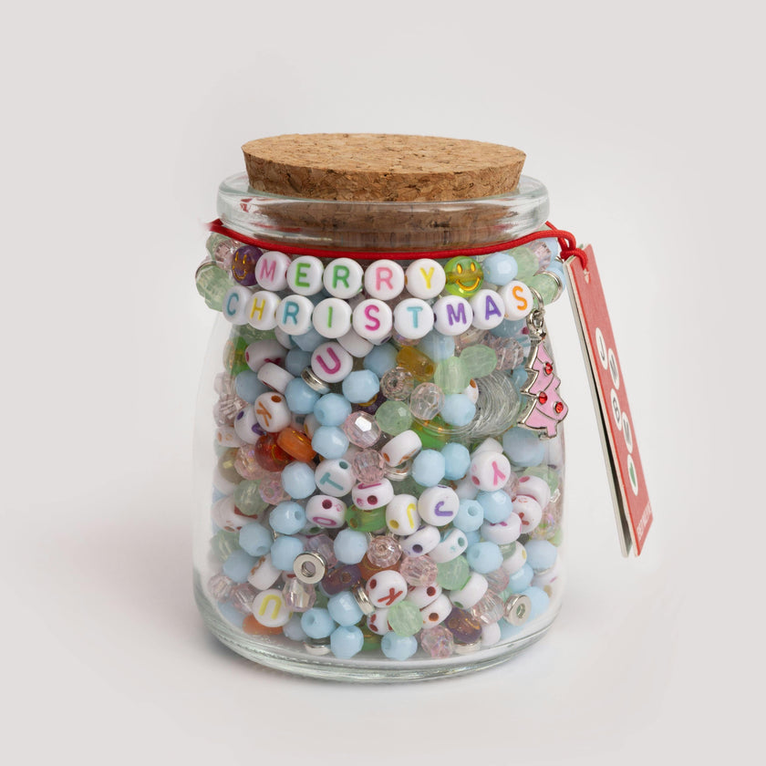 Merry Christmas Pastel Core Pink Mid Century Modern Christmas Tree DIY Jar