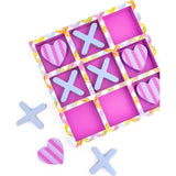 Packed Party Tic-Tac-Totally Fun Preepy Plaid Hearts Game Set