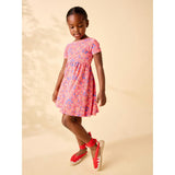 Twist Back Ballet Dress, Malindi Wildflowers