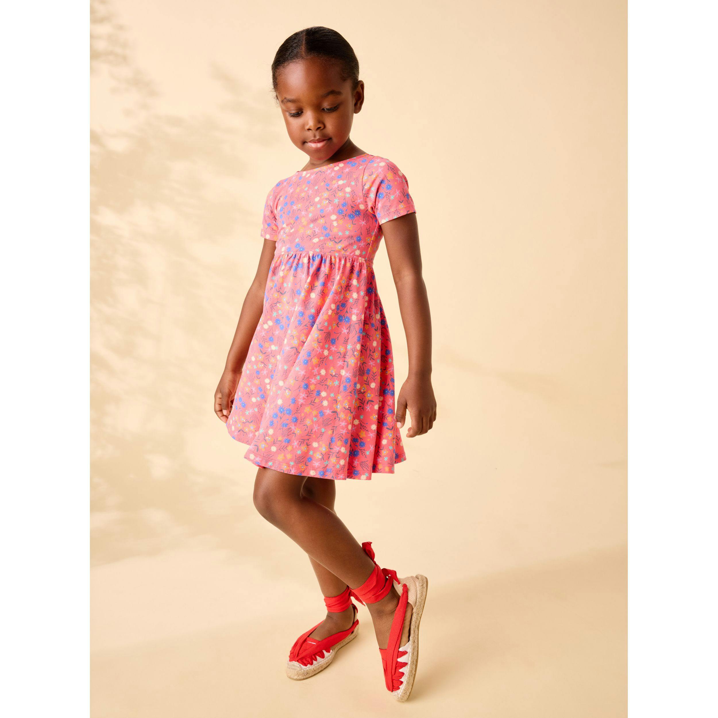 Twist Back Ballet Dress, Malindi Wildflowers