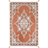 Lalitha Traditional Persian Pattern Tassel Rectangular Rug