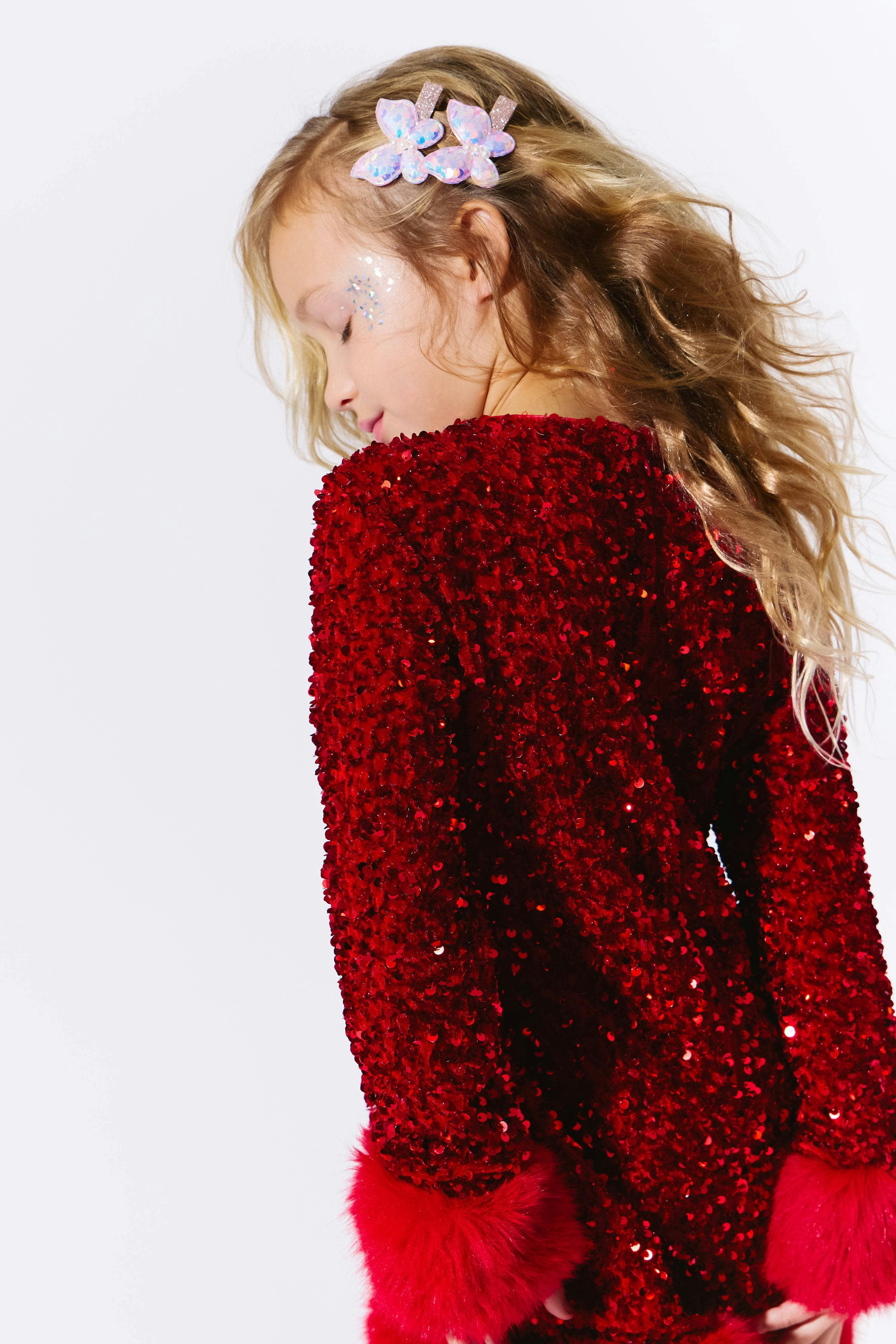 Ruby Shimmer Dress