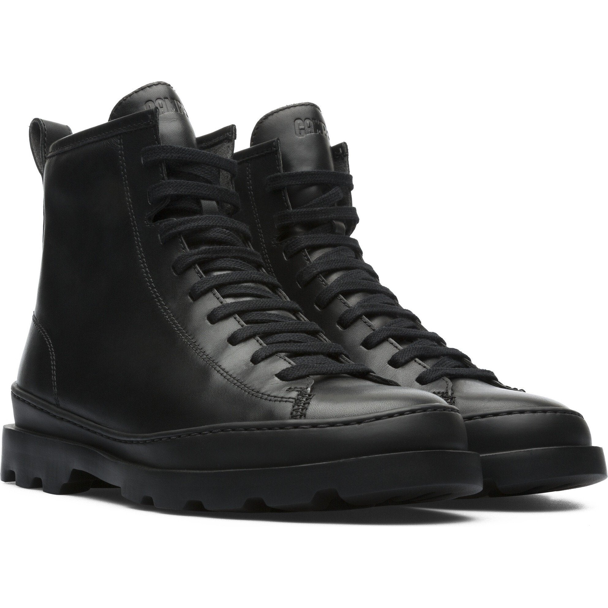 Women's Lace Up Brutus Boot, Black