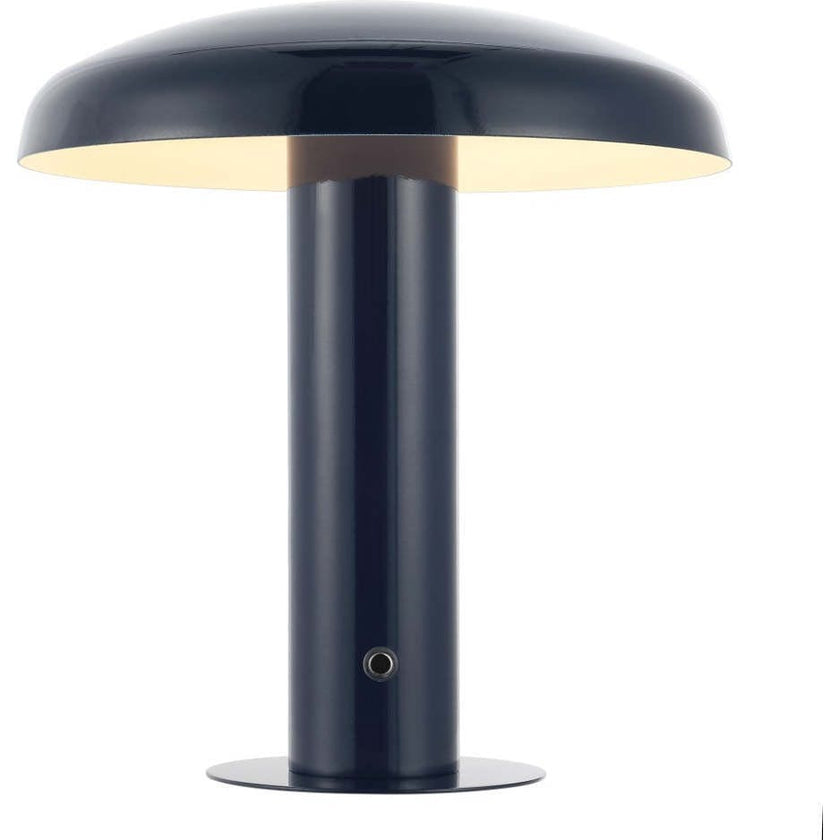 Suillius 11" Contemporary Bohemian Rechargeable/Cordless Iron Integrated LED Mushroom Table Lamp