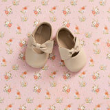 Baby Bow Ballet Flat | Cream Leather