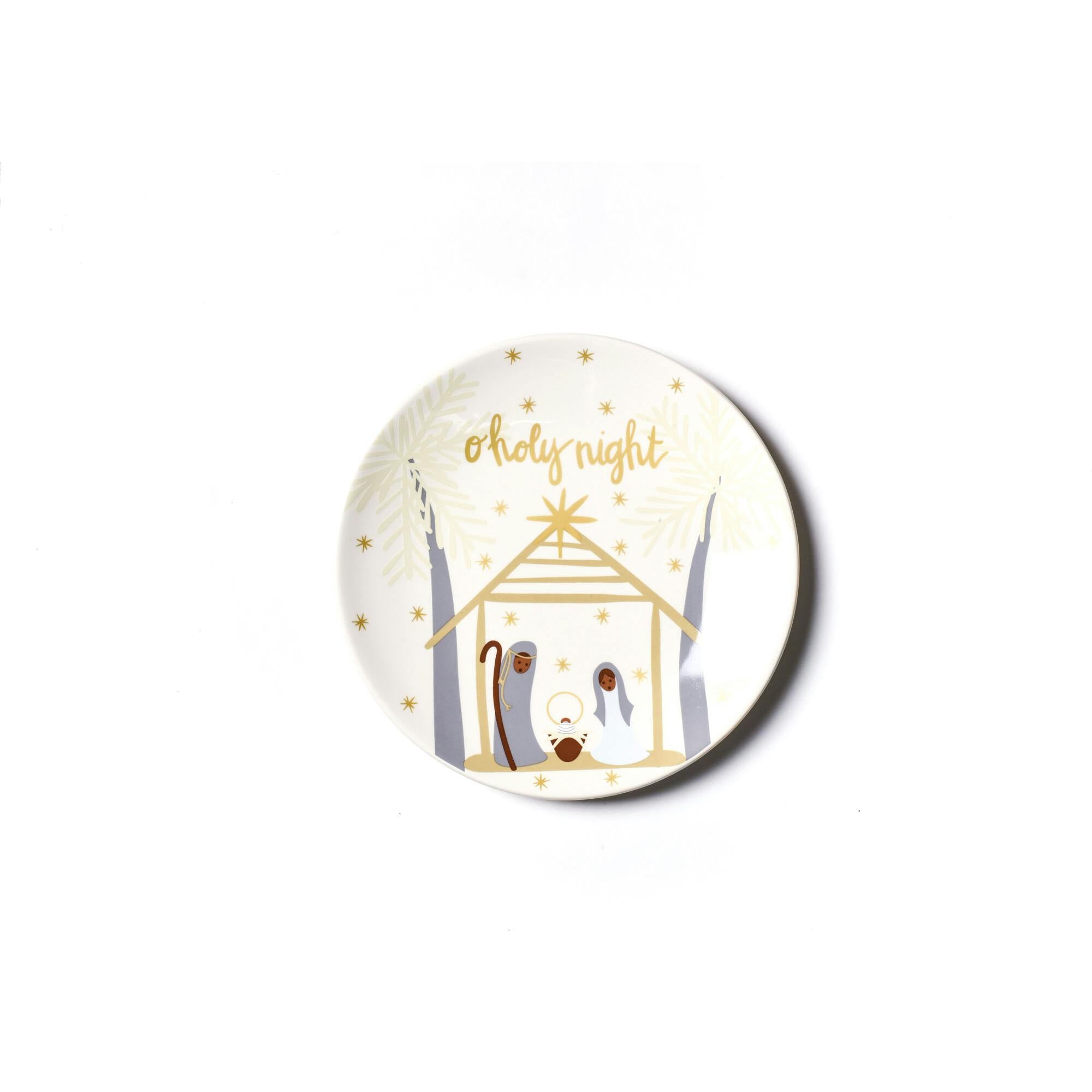 Brown Skin Nativity Salad Plate
