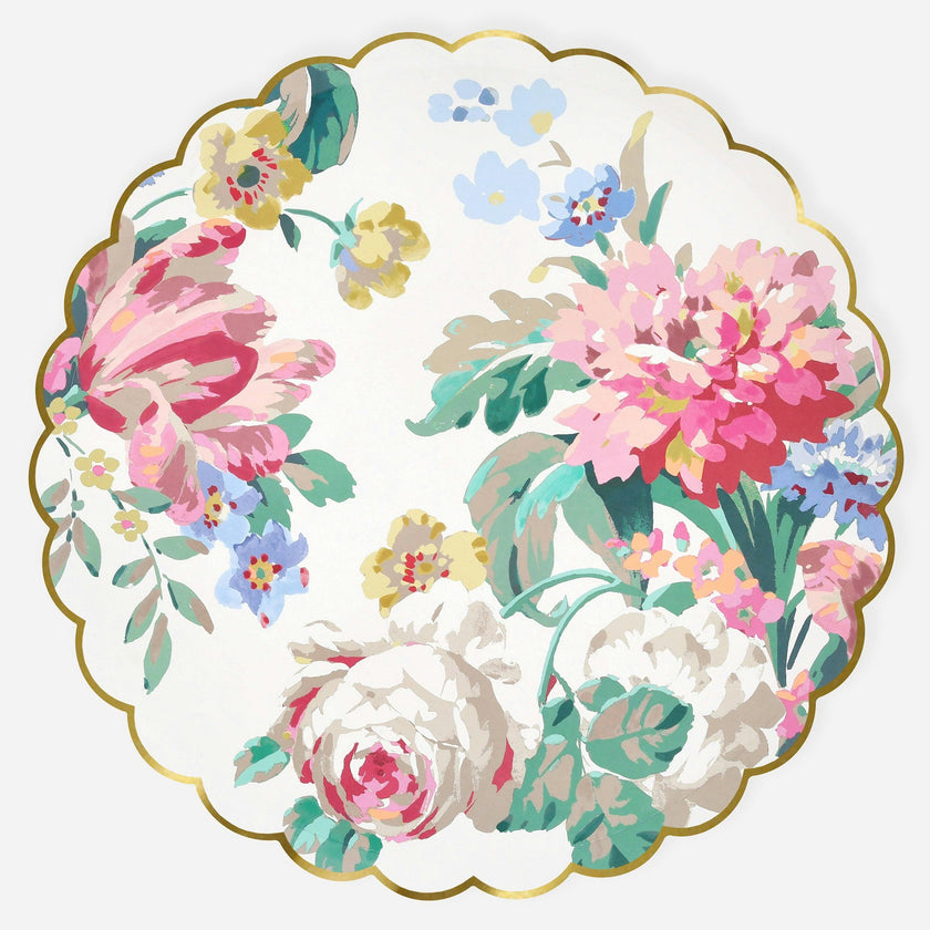 Rococo Floral Dinner Plates