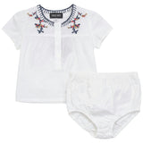 Floral Emboidered Woven Set