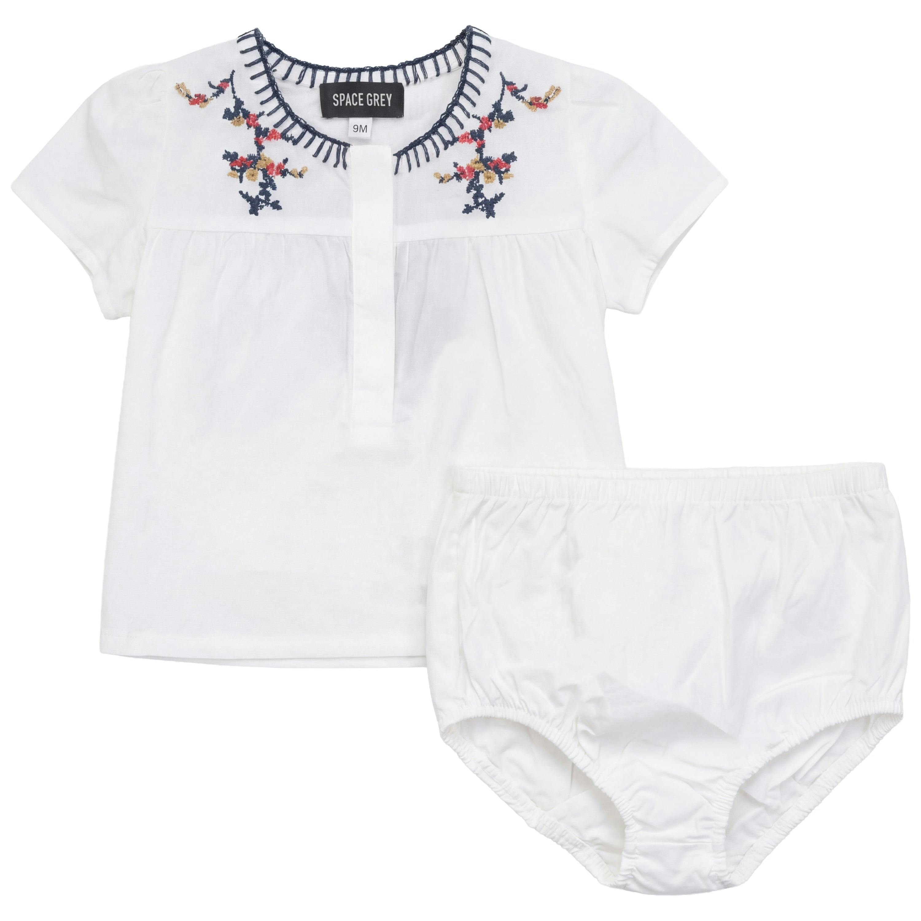Floral Emboidered Woven Set
