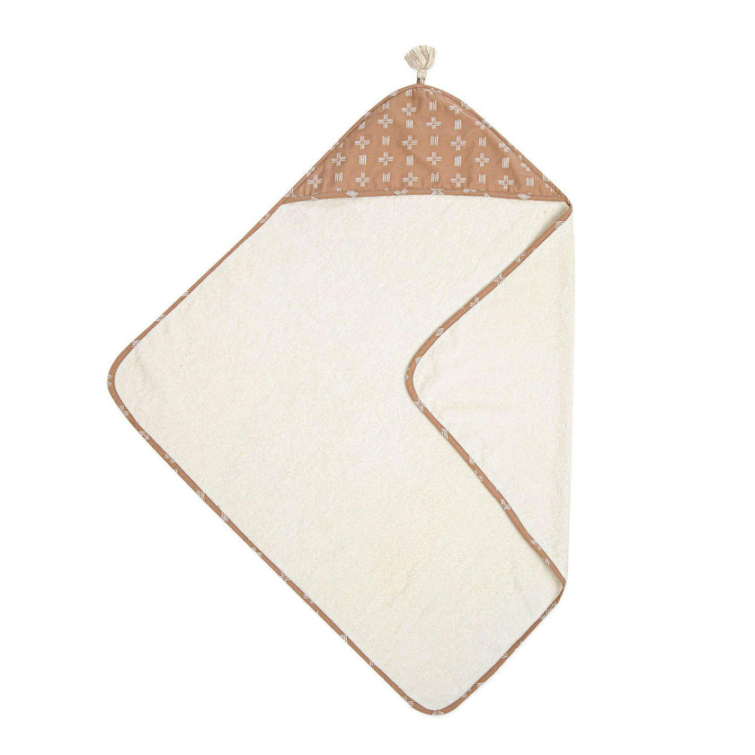 Ezra Copper Dash Hooded Baby Bath Towel