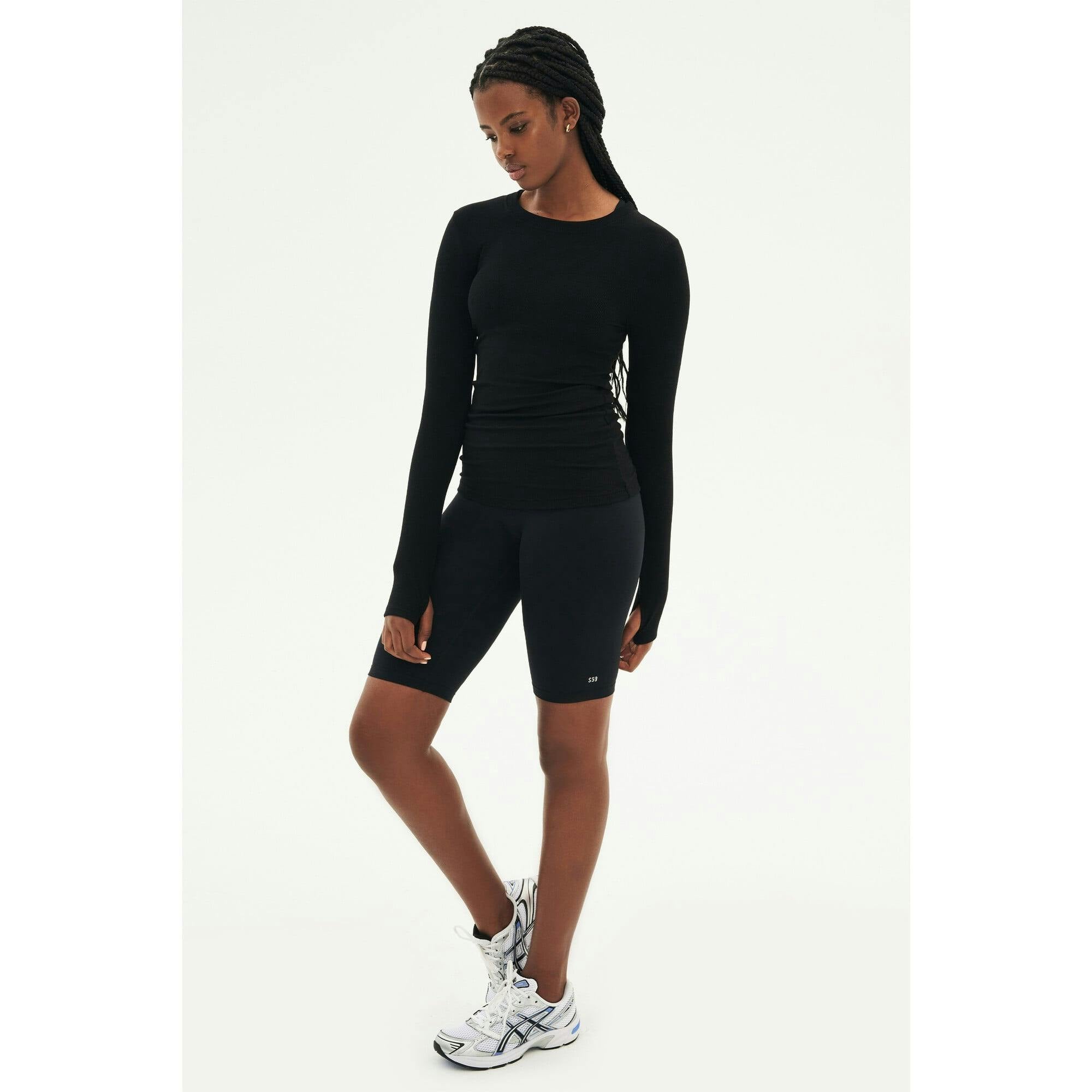 Louise Rib Long Sleeve - Black