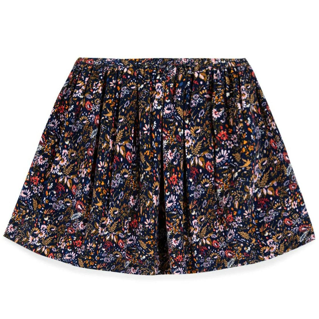 BONTON Autumn Floral Framboise Skirt