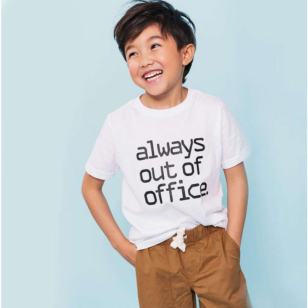 Always Out Of Office Tee, White