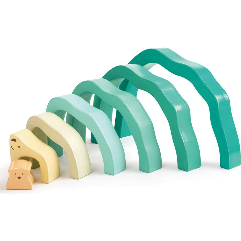 Hape: Arctic Polar Stacking Blocks - Wooden Nesting Toy