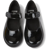 Girls Spiral Comet Suede Mary Jane, Black