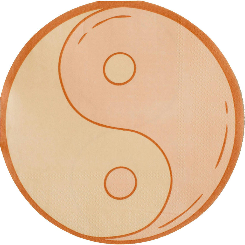 Peace & Love Yin & Yang Large Napkins