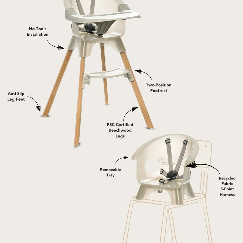 Terra 2-in-1 High Chair & Booster
