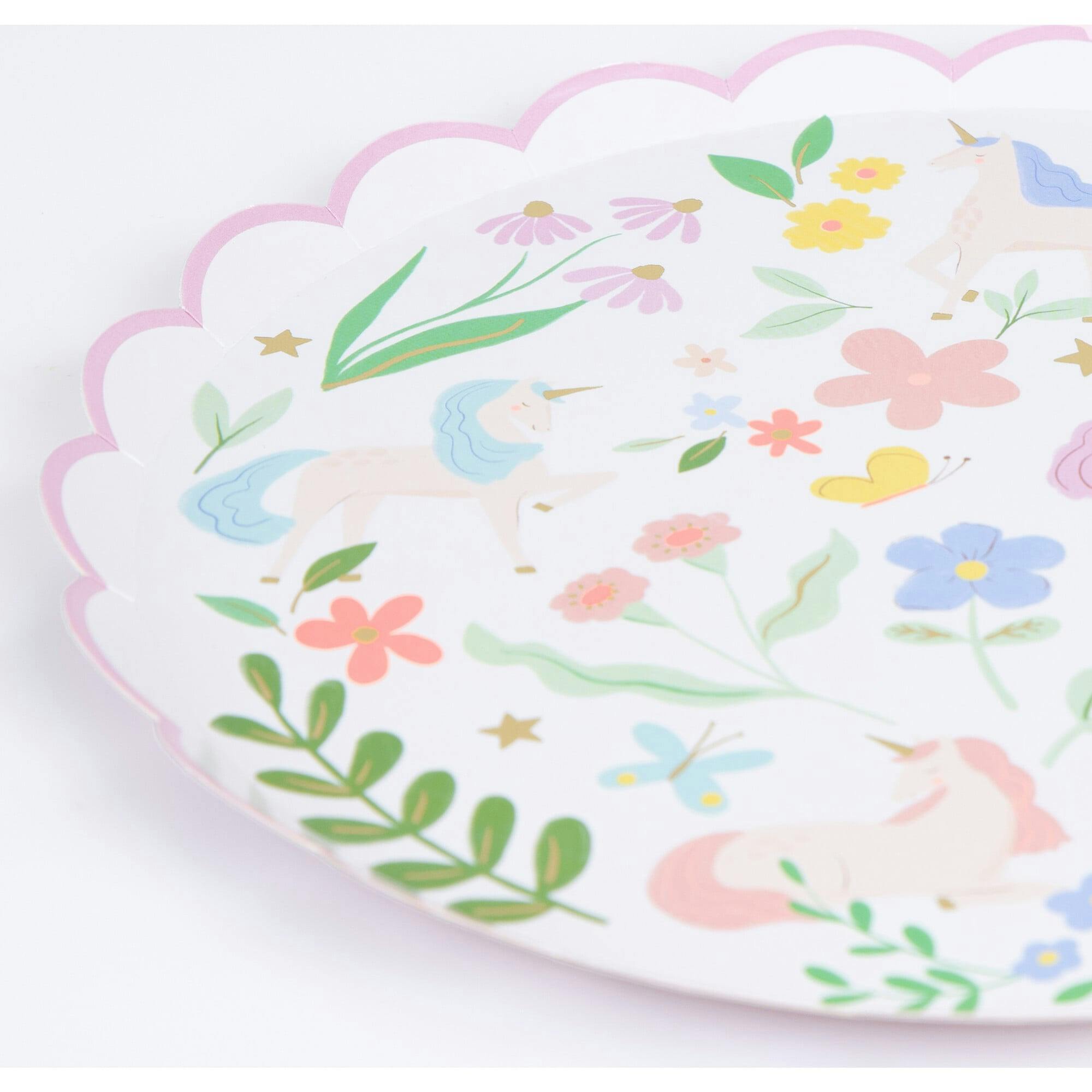 Meadow Unicorns Dinner Plates