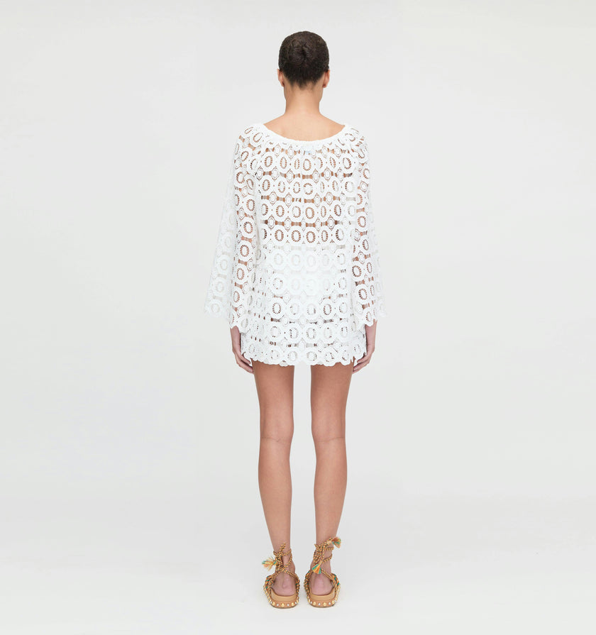 The Kaya Short - White Broderie