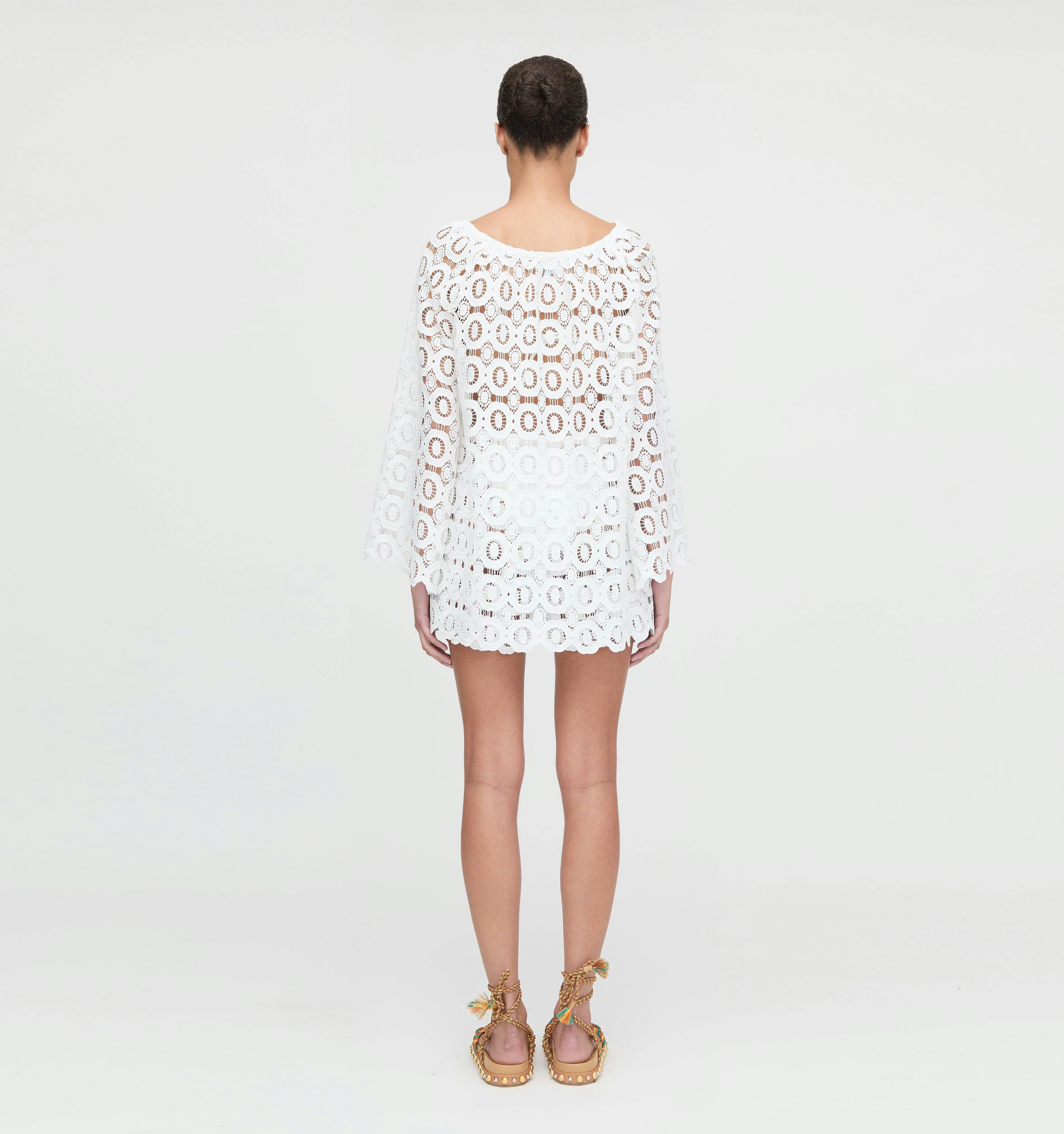 The Kaya Short - White Broderie