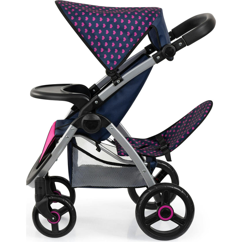 Bayer Design Dolls: Twin Star Stroller - Blue